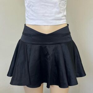 Forever 21 Black Flared Mini Skirt